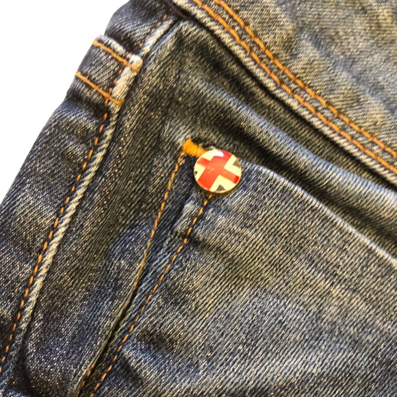 Hudson Dark Wash Straight Leg Jeans - Picture 4 of 9